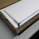 NELYE 4 Cube Organizer Bookcase - Fabric Storage Bins Container, Open Shelf Simple Compartments Bookshelf, White