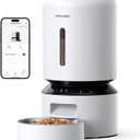 PETLIBRO Automatic Cat Feeder, 5G WiFi Automatic Dog Feeder with Freshness Preservation, 5L Timed Cat Feeders with Low Food Sensor, Up to 10 Meals Per Day, Granary Pet Feeder for Cats/Dogs (White)