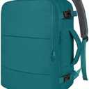 Taygeer Laptop Backpack, Airline Approved Carry On with 17.3 inch Laptop Compartment, TSA Friendly Backpack for Nursing Doctor Business Travel, Travel Daypack for Work Essentials, Peacock Blue