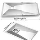 Grease Tray with Catch Pan fits Dynaglo, Nexgrill, BHG, Kenmore, Backyard, Charbroil, Uniflame, Expert Gas Grill, Adjustable Drip with Catch Pan for 3/4/5 Burner Gas Grill