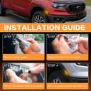 LED Side Marker Lights Compatible With Ford Ranger XL XLT Lariat 2019 2020 2021 2022 2023 Front Bumper Turn Signal Lamps Smoked Lens