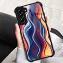 for Samsung Galaxy S21 FE Case, Military-Grade Protection, All-Around Shockproof Corners, Anti-Scratch Phone Case for Samsung Galaxy S21 FE - Color Ripple (S21 FE(6.4-inch))