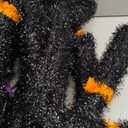 5.5FT Giant Spider Halloween Decorations with 100 LED, Plug-in Pre-Lit Light Up Scary Spider Halloween Decorations, Large Spider Decorations for Outdoor, Yard, Lawn, Exterior Walls