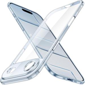 JETech Slim Case for iPhone Air with Camera Lens Full Protection, Ultra-Thin Lightweight Clear Minimalist Protective Phone Cover, 6.5-Inch Display (Sky Blue)