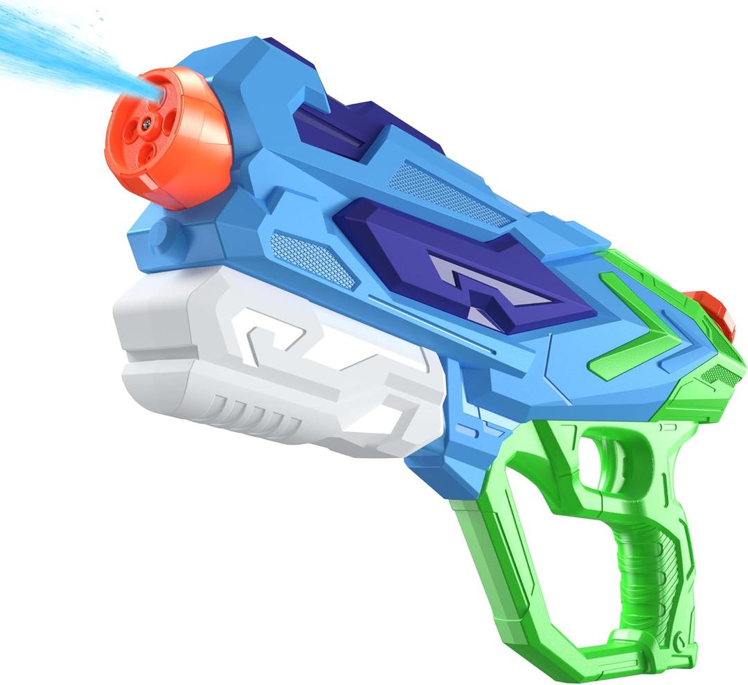 Water Gun for Kids, Super Squirt Guns Water Soaker Blaster - 4 Shooting Modes Switch - 26 Ft Long Shooting Range - Quick Refill - Summer Water Toys Gun for Boys Girls Adults Outdoor Pool/Garden (1 Pack, Green)