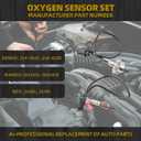 Dasbecan 2pcs Oxygen Sensors Compatible with 2011-2013 kia Optima Gas & Hybrid 2.4, 2011-2015 Sorento 2.4, 2011-2013 Hyundai Sonata Hybrid 2.4, 2011 Sonata Gas 2.4 O2 Sensors Set