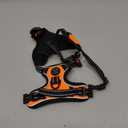 PHOEPET No Pull Dog Harnesses for Small Dogs Reflective Adjustable Front Clip Vest with Handle 2 Metal Rings 3 Buckles [Easy to Put on & Take Off] (XS, Orange)