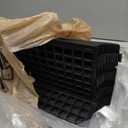 12 Pcs Under Couch Blocker for Bed Adjustable Furniture Plastic Under Bed Blocker with 30 Ties Black Couch Barriers for Dogs Pets Cats (Style 1)