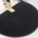 OLANLY Half Circle Front Door Mat 47x34, Waterproof Heavy-Duty Doormat