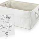 16 ''x 12.6'' Wedding Slippers Storage Basket with Handle "treat for Your Dancing Feet" Table Sign Bridal Shower Wedding Slippers, Flip Flops, Ballet Flats, Dancing Shoes, Storage Basket