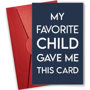 2 x NewEleven Funny Dad Christmas Card from Daughter, Son, Kids  Humorous Card for Daddy, Bonus Dad, Father-in-Law  Great for Fathers Day, Birthday, Just Because  Sentimental Greeting Card