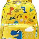 POWOFUN13 inch Kids Toddler Preschool Travel Backpack Cute Cartoon Backpack For Girls Boys Baby (Yellow Dinosaur-1)