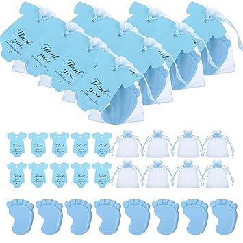 30Sets Baby Shower Favors Handmade Baby Feet Scented Soap Party Favors for Guests Gifts with Organza Bags and Thanks Tags Wedding Party(Blue 30Sets Baby Shower Favors Handmade Baby Feet Scented Soap Party Favors for Guests Gifts with Organza Bags and Thanks Tags Wedding Party(Blue