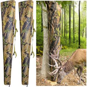 Adnee 1 Pc/2 Pcs Adjustable Camo Feeders-100 lb Tree Hugger Gravity Deer Feeder with Adjustable Strap-Waterproof Feeder Bag for Hunting