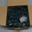 Bokoiuu C9 LED Christmas String Lights 25FT, Vintage String Lights with 27 C9 Multicolor Ceramic LED Bulbs, Outdoor Hanging Christmas Lights for Xmas Tree Patio Party Roofline Decor - Green Wire