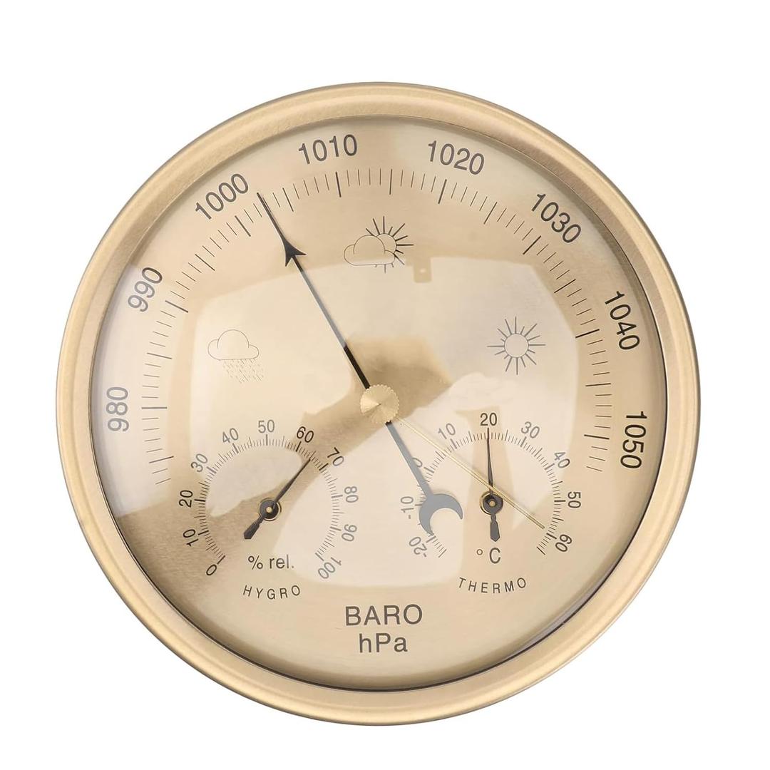 3-in-1 Indoor Outdoor Barometer Thermometer Hygrometer Weather Station for Home Office Fishing – Accurate Digital Barometers for Home Use