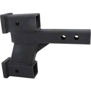 7500 LBS Tow Extension Adapter Trailer Dual Hitch Extender for 2 Inch Receiver with 2-1/4 Inch and 6-1/4 Inch Rise or Drop 2 Inch Solid Shank