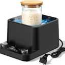 Sourdough Starter Warmer | Water Bath Precise 1F Thermostat (70-104F) Sourdough Warmer | For Jars Under 50oz |198-h Memory Timer |360 Uniform Heating |for Bread Baking,Yogurt & Kombucha(Black)