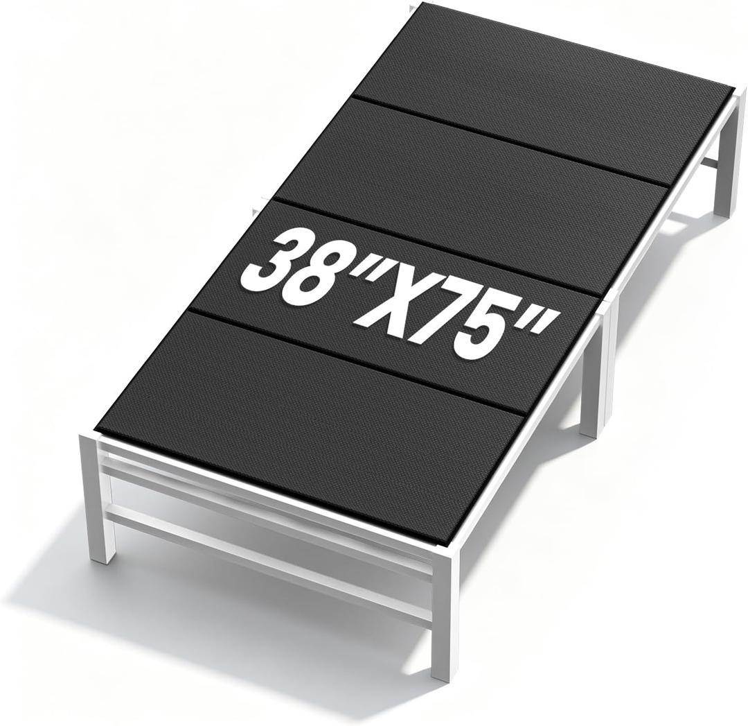 38x75'' Twin Size Folding Bunkie Board, Black Under Mattress Support Board