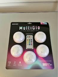 Mk 5pk Led RGB Puck Lights With Remote