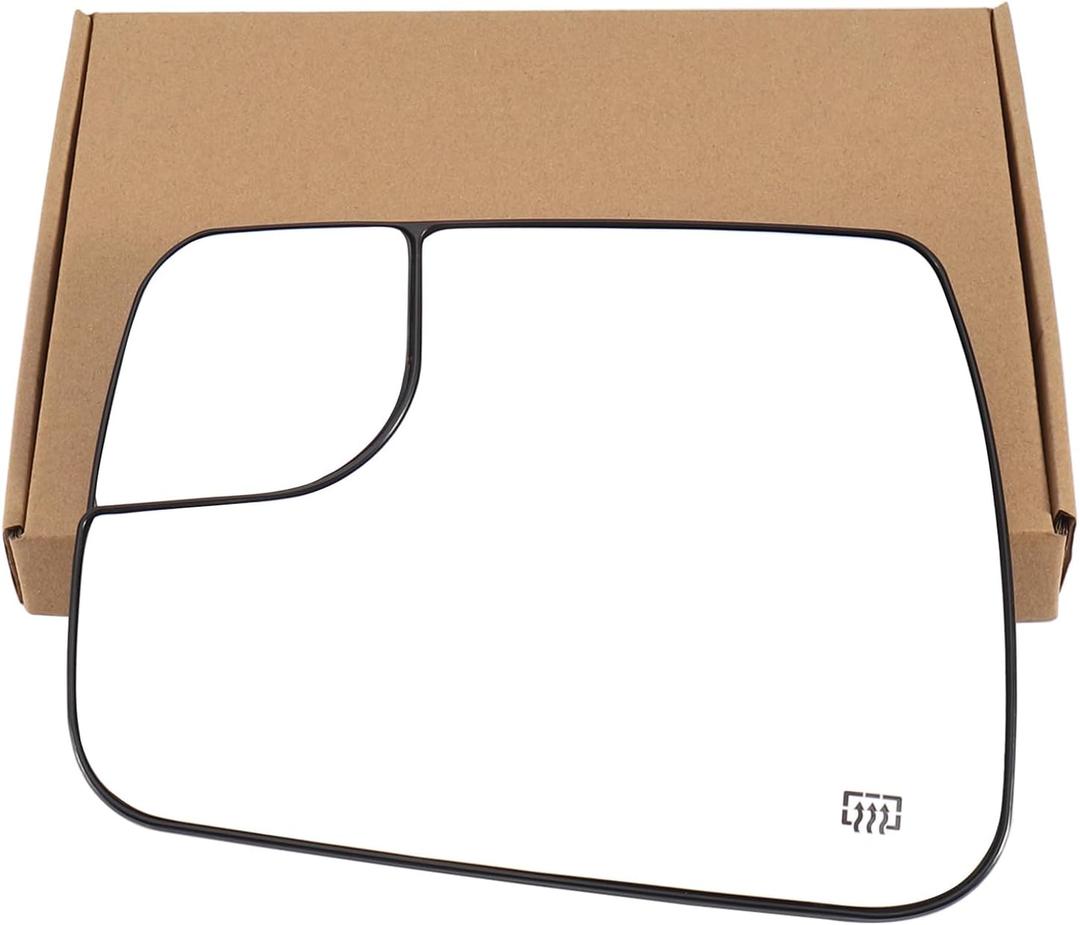 Drive Side Mirror Replacement for 2019-2025 Dodge Ram 1500 Heated Left Side Mirror Glass Replacement for Ram 2500 (Without BSD)