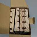 DOLLERGO 4 Wooden Rummy Replacement Racks/Trays for Rummikub Game, Rummy Cube Game Holders Only, 4 Wooden Racks for Okey Board Game