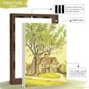Abtgt Canvas Floating 16x20 Frame with 0.9" Deep, Brown, With Adhesive