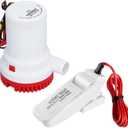 2000gph Electric Marine Bilge Pump with Automatic Boat Bilge Pump Float Switch for Areas In Ships