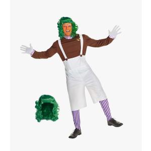 Morph Factory Worker Costume Mens, Chocolate Factory Costumes for Adults, Halloween Costumes for Men, Standard