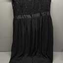 Miusol Women's Classy Scoop Neck Sequin Lace Contrast Bridesmaid Party Maxi Dress, XXL
