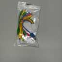 Herfair Short Multi Charging Cable 6 in 1 Portable Travel Charger for Multiple Devices with iPhone Type C Micro-USB Connectors for Cellphone, Tablet, Bluetooth Earphones, etc (Multi-Colored)