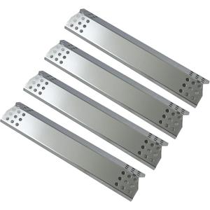 Direct Store Parts DP130 (4-Pack) Stainless Steel Heat Shield 14 9/16" x 3 3/8" Replacement for Sunbeam, Nexgrill, Grill Master, Charbroil, Kitchen Aid, Members Mark, Uberhaus Gas Grills