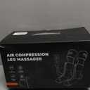 Leg Massager with Heat and Compression, Foot and Full Leg Massager for Circulation and Pain Relief, Sequential Compression Boots with 6 Modes, 6 Intensity, 3 Heat, Gifts for Mom, Dad, Athletes (Black Yellow)