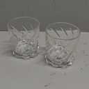 PARACITY Spinning Whiskey Glasses Set of 2, Rotatable Old Fashioned Glassware, Bourbon/Cocktail/Rock Glasses for Bar, Party and Home, Whiskey Gift for Men
