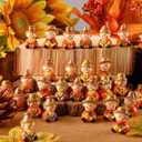 Wesiti 40 Pcs Thanksgiving Mini Resin Figurine Scarecrow Fall Miniature Resin Statues Tiny Scarecrow Figurine to Hide for Indoor Outdoor Gifts Home Table Centerpieces Dollhouse Garden Landscape