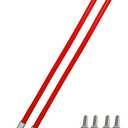 27 '' Snow Plow Blade Marking Guide Kit Red Internal All Steel Wire Never Breaks 304LStainless Steel Goint for Boss Blizzard Western plows 62265,and Most Snow Plow SUV,UTV,ATV Pickup Trucks
