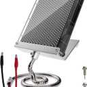 6V Solar Panel Battery Charger for Deer Feeder, 1.7W Waterproof Solar Panel with Mounting Bracket and Alligator Clips