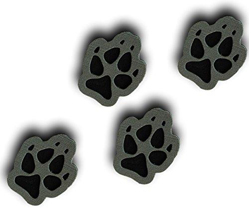 Toejamr Stomp Pads - 4 Puppy Paws - Gray