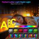 2 x OJQ Light Up Letters Led Lights- Marquee Letters for Boy Girl Gift Room Decor Wall Lights - Music Sync Color Change Colorful, Birthday Gifts for Girl, Teen Girls Gifts Home Wall Decor