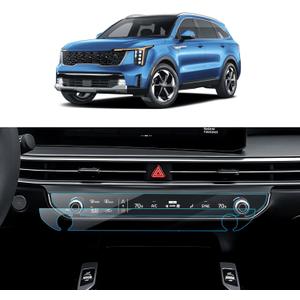 2PCS Car Screen Protector for 2024 2025 Kia Sorento LX/S/EX/X-Line EX/SX/X-Line SX/X-Line SX Prestige/X-Pro SX Prestige Accessories Dashboard Nano Screen Protector Anti-Glare
