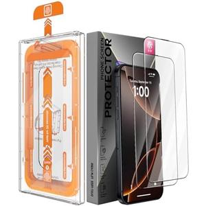 X-it 2 Packs Screen Protector for iPhone 16 Plus 6.7-inch - [Auto-Dust Removal] 9H+ Tempered Glass [10X Military Protection], Bubble Free, Case Friendly