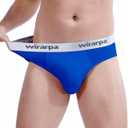 wirarpa Men's Cotton Stretch Underwear Support Briefs Wide Waistband Multipack (L)