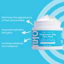 SeoulCeuticals Korean Skin Care Hyaluronic Acid Jelly Face Mask Rice Bran + Vit B5 + Rosehip Anti Aging K Beauty Skincare for Plump Glowing Skin 2oz