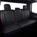 Aierxuan Full Set Car Seat Covers Custom Fit 2009-2026 Ford F150 Crew Cab and 2017-2026 F250 F350 F450 Super Duty Pick-up Truck, Automotive Vehicle Cushion Cover with Waterproof Leather (Black)
