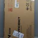 JJN 100 Watt Solar Panel, N-Type 16BB High Efficiency 12 Volt Solar Panels