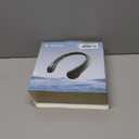 JISULIFE Portable Neck Fan, Hands Free Bladeless Fan, 5 Speeds, 4000 mAh Battery Operated Wearable Personal Fan, Twistable, Rechargeable, Gift for Women Men-Dark Green