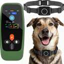 Wireless Dog Fence System  Electric Fence for Dogs: 4-in-1 Dog Training Collar with Remote, Bark Control, Status Monitor Waterproof Electric Fence for Medium Large Dogs Outdoor Use