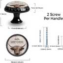 4 Pack Hello Sweet Cheeks Funny Kitchen Cabinet Knobs Acrylic Round Drawer Pulls for Dresser Cupboard Door Handles