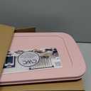 COOK WITH COLOR 8 PC. Glass Baking Dish Set with Lids - Deep Casserole Dish, Glass Food Container, Oven, Freezer and Microwave Safe, Clear Container, Pink