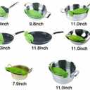 2 Pcs Clip on Strainer, Pot Strainer for Pasta Meat Vegetables Fruit, Silicone Strainers - Fit All Pots Bowls.